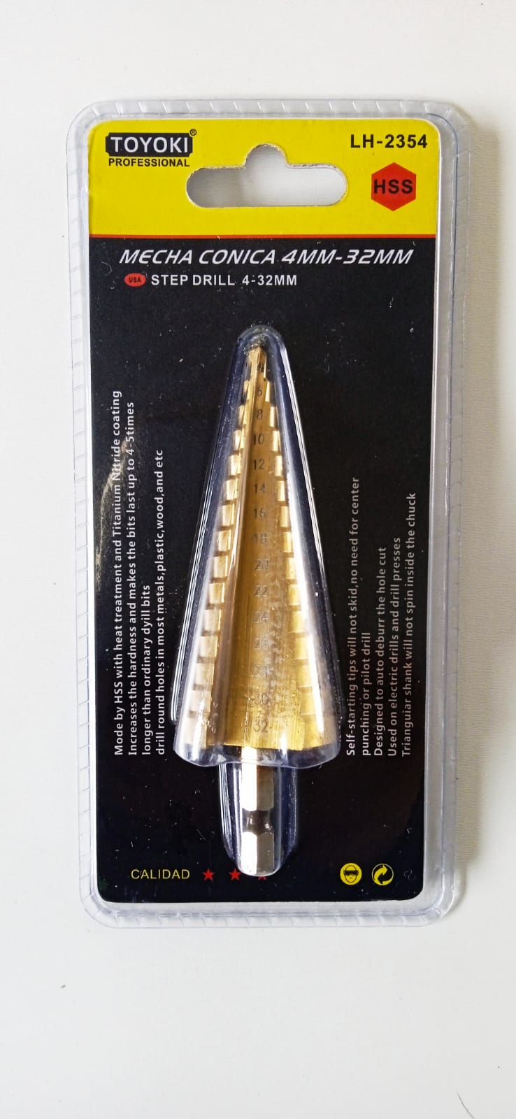 Mecha Cónica de 4 a 32 mm en blíster