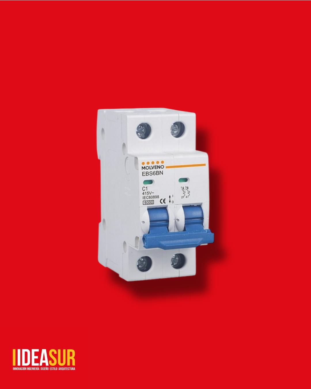 LLAVE TERMICA 2 POLOS/ 10A 16A 20A 25A 40A MOLVENO