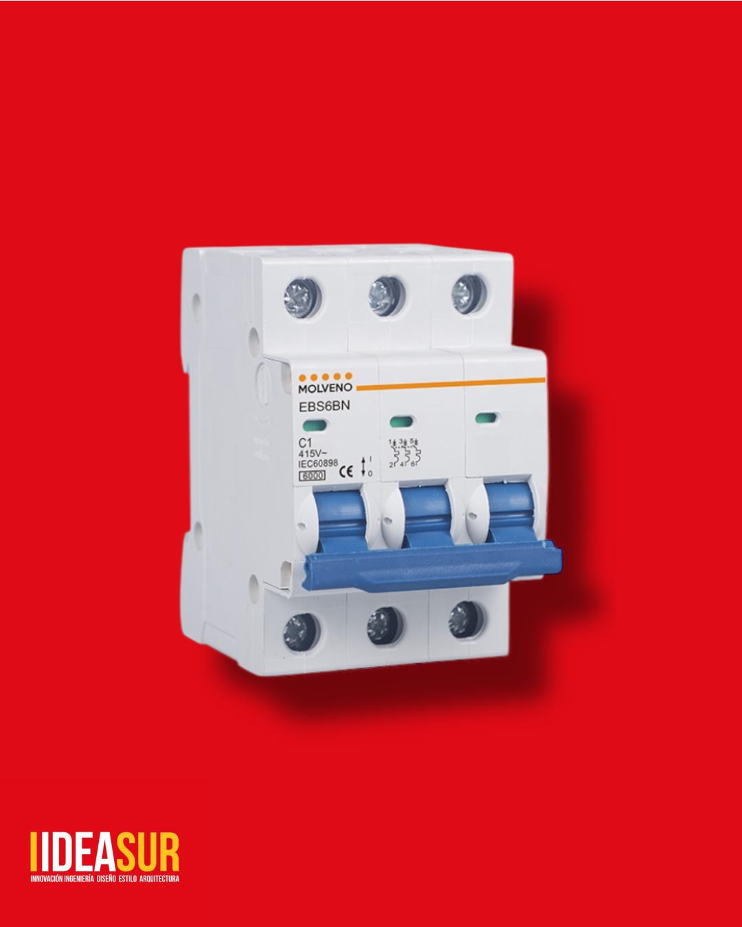 LLAVE TERMICA 3 POLOS/ 10A 16A 20A 25A 40A MOLVENO