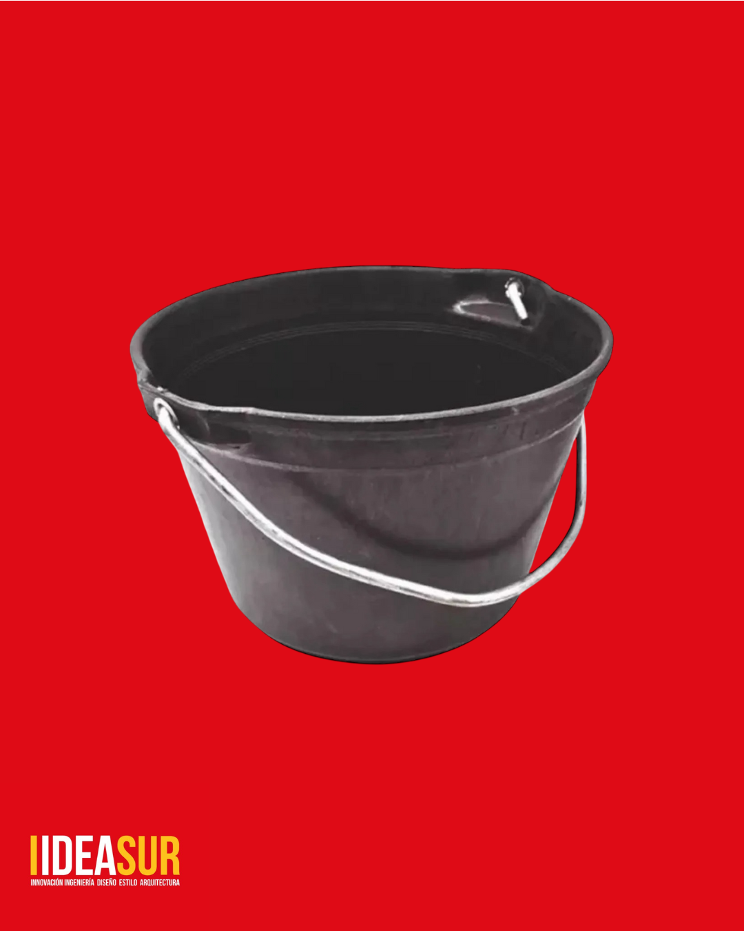 Balde Negro Reforzado