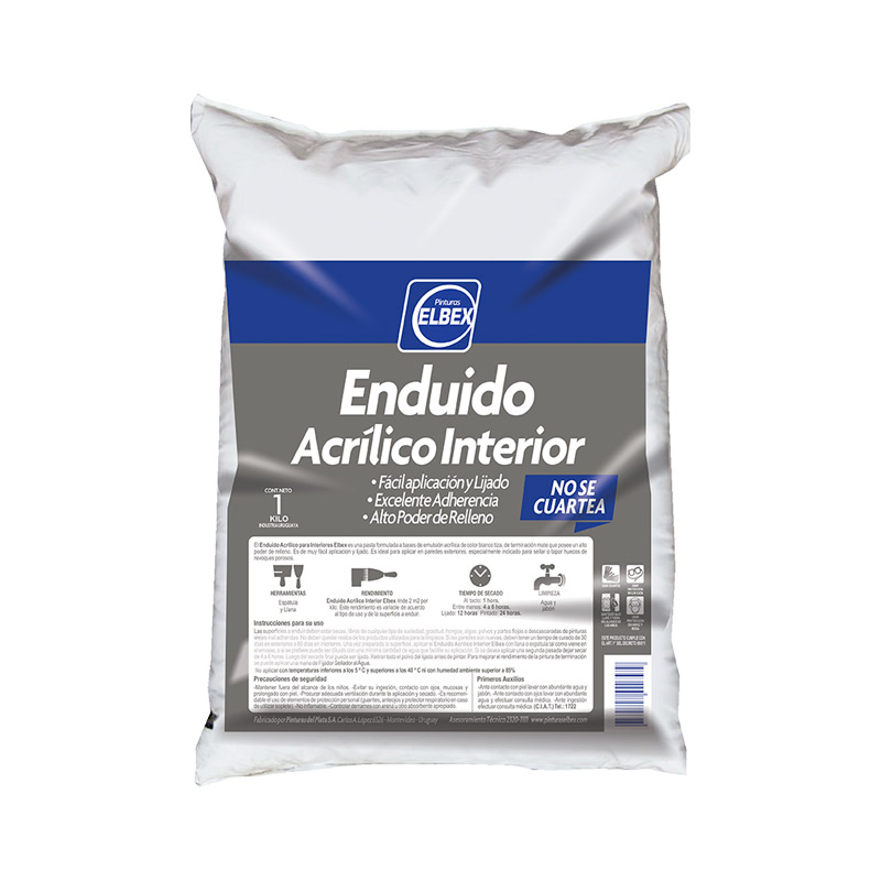 Enduido Acrílico Interior 1 KG BLANCO